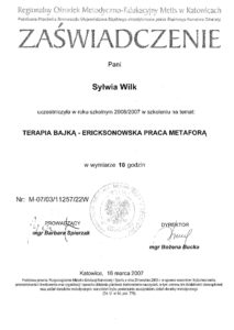 Terapia bajką - Ericksonowska praca metaforą1