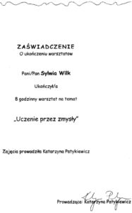 Uczenie przez zmysły - Integracja polisensoryczna1
