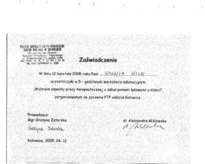 Wybrane aspekty pracy terapeutycznej z zaburzeniami lękowymi u dzieci1