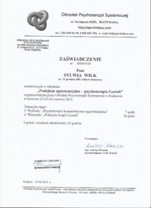 podejćie egzystencjalne - gestalt